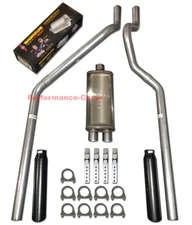 04-08 Dodge Dakota 3.7 4.7 Mandrel Bent Dual Exhaust w/ MagnaFlow 18" Muffler