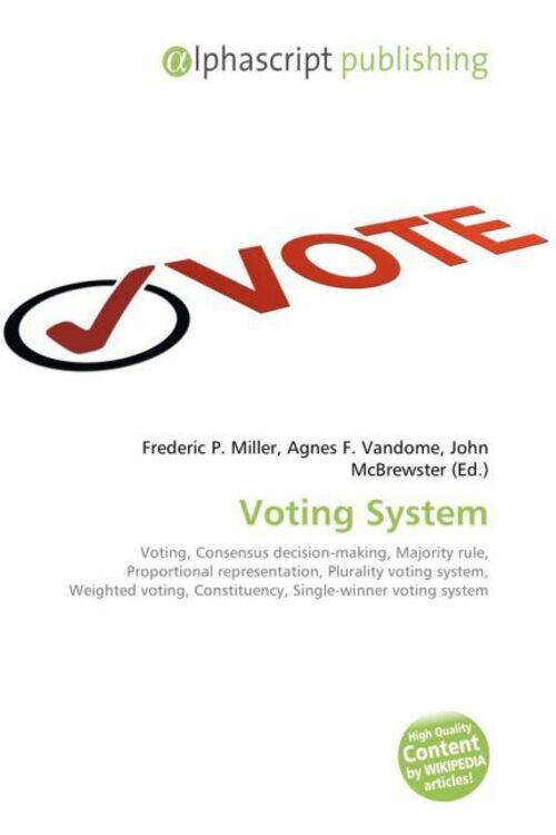 Thumbnail - Frederic P. Miller (u. A.) | Voting System | Taschenbuch | Englisch
