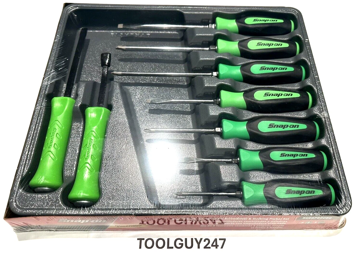 5X Snap On Tools Screwdrivers Per Order Green Pocket Promo Magnet End - Foto 8