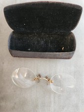 Transparent Glasses with Case Vintage