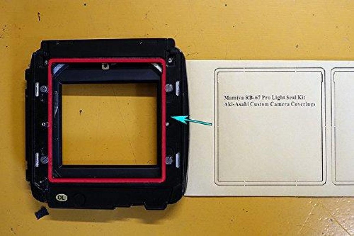 Mamiya RB67 Pro S Camera Film Back Light Seals Replacement