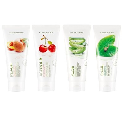 peach cleansing foam nature republic