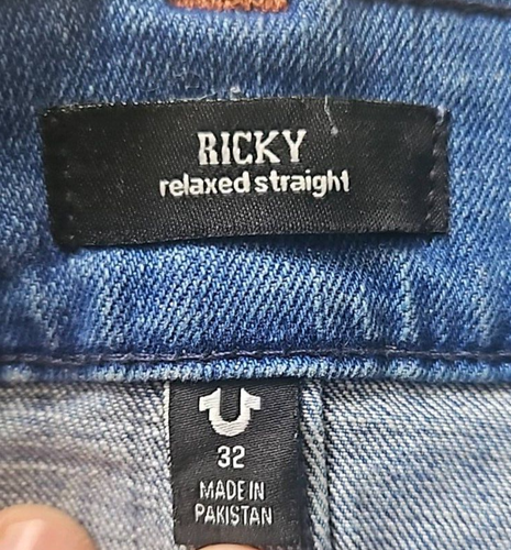 True Religion Ricky Flap Relaxed Straight Jeans Size 32x32 - Picture 5 of 11