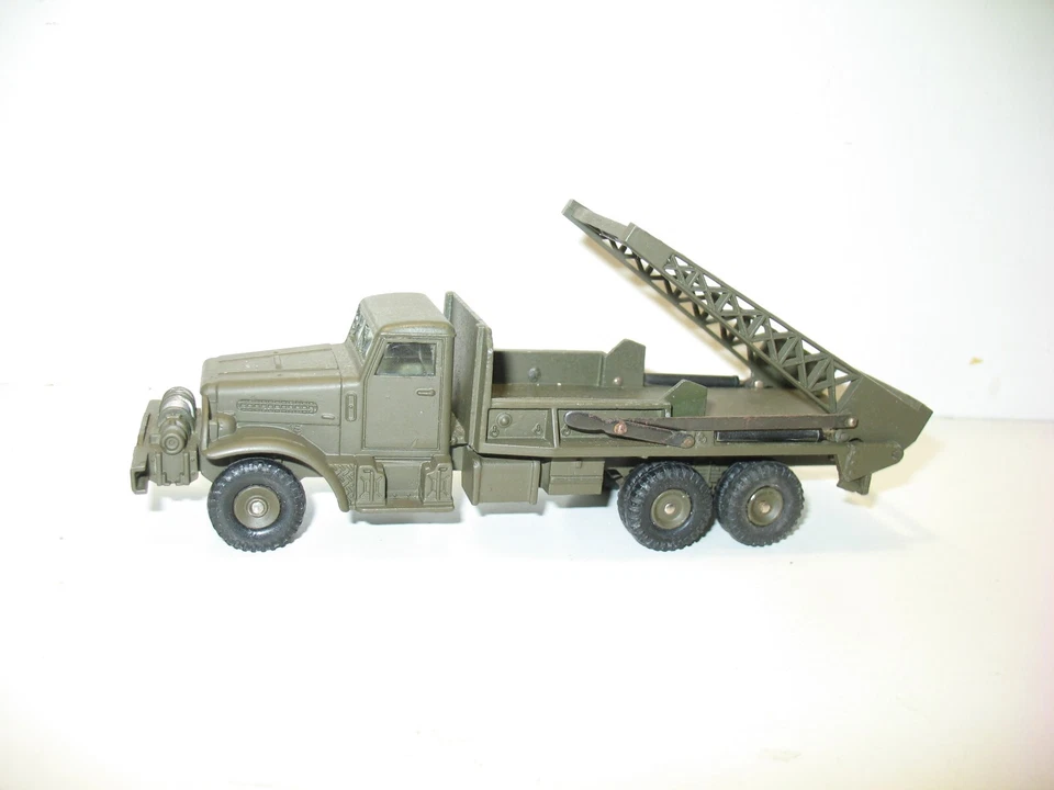 DINKY TOYS, Camión BROCKWAY N2, Chasis Con Un Plot Modelo Marrón Militar M - Imagen 3 de 4