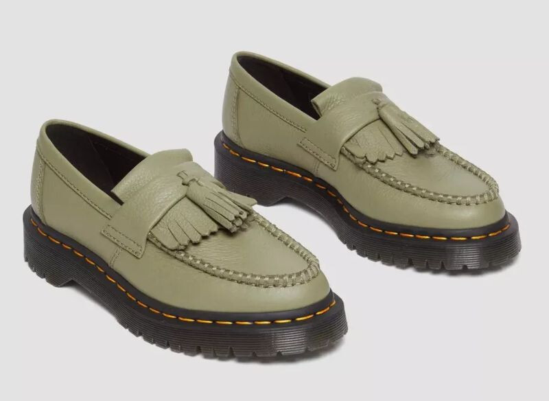Dr Martens★ADRIAN★タッセル ローファー MUTED OLIVE VIRGINIA Dr Martens Slip On Adrian Muted Olive Virginia 31703357 Doc