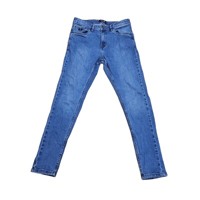 Splash Dnm Blue Skinny Jeans Mens Medium Wash Skinny Jeans Size Waist 32in