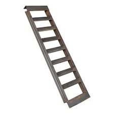 Single 3" Channel Heavy Duty Steel Loading Ramp (8,000 lb Capacity)