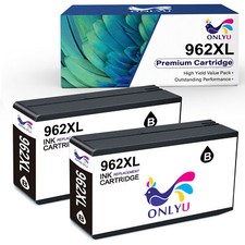 2 PK High Yield Ink for HP 962XL OfficeJet Pro 9015 9016 9010 9025 9025 9020