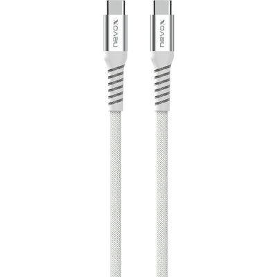 Nevox USB 2.0 Kabel, USB-C Stecker > USB-C Stecker 48V / 5A, weiß