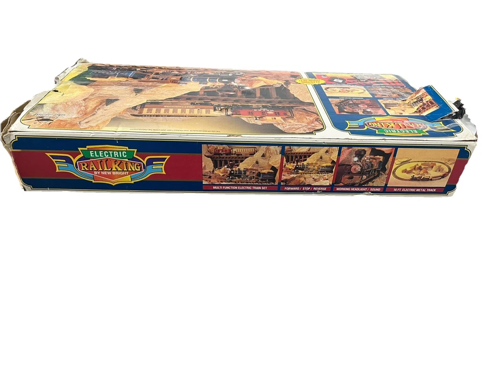 VINTAGE Bright ELECTRIC G Scale Train Set, W.A.R.R. #376 - READ! - Image 4 of 4