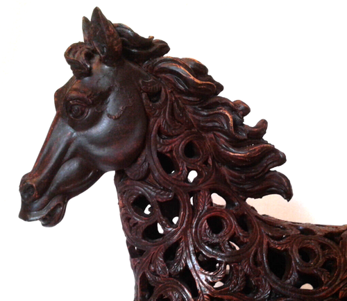 Wooden Horse Statue/Figurine - Picture 2 of 10