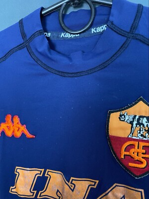 AS ROMA 2000/2001 THIRD FOOTBALL SHIRT KAPPA VINTAGE JERSEY SIZE L
