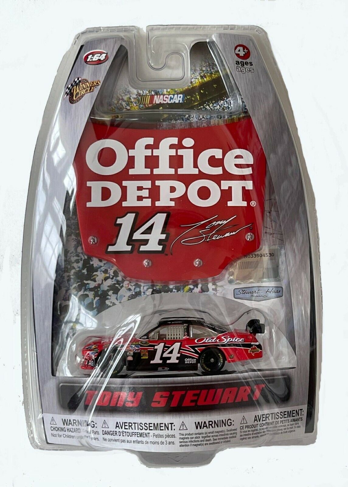 Matchbox Car, Tony Stewart, No. 14, Old Spice, Office Depot, 1:64 Scale, New