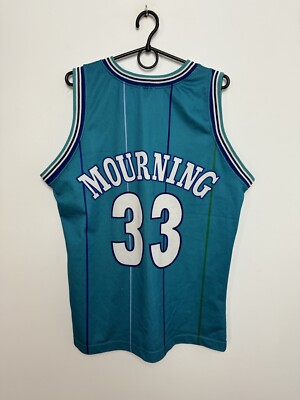 VINTAGE CHARLOTTE HORNETS NBA BASKETBALL JERSEY #33 MOURNING