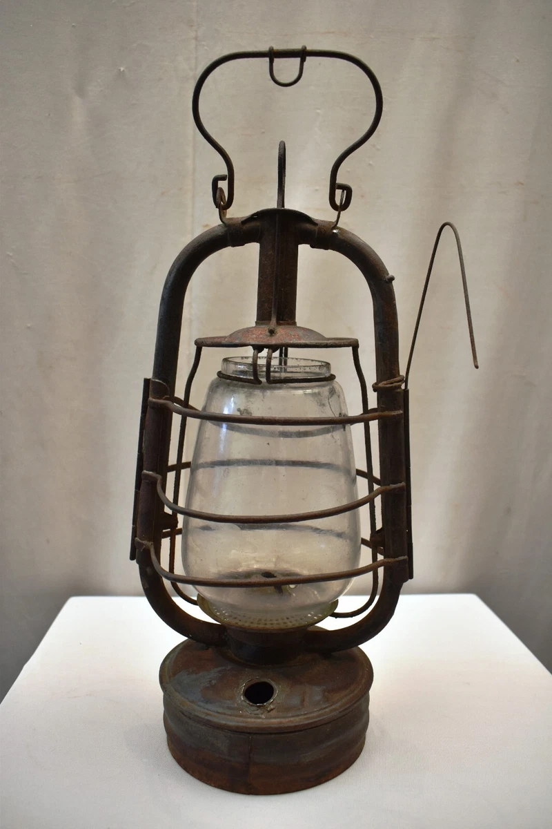 Antique Feuerhand Hurricane Lantern Germany Rustic Farmhouse Decor Oil Lamp