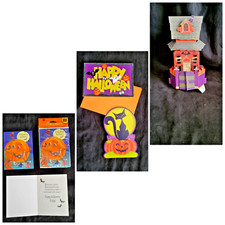 Halloween Cards w Envelopes Lot of 11 New Hallmark American Greetings POP UP