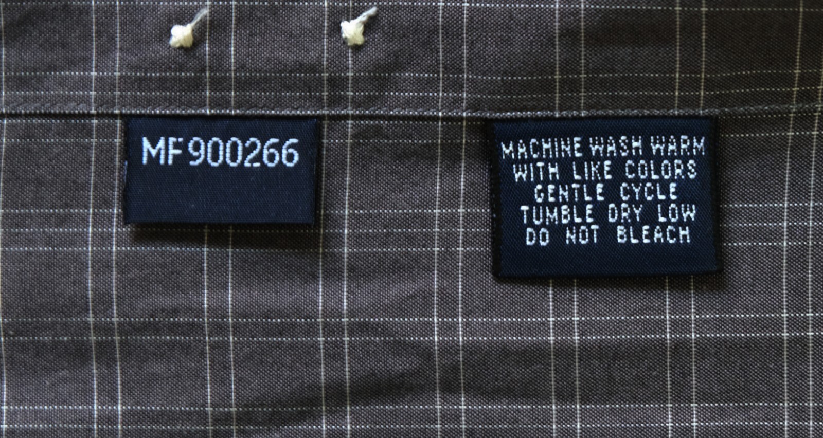 Faconnable Button Down Dark Gray White Check Cott… - image 8