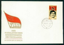 DDR FDC 1971 SED EINZELFRANKATUR !! SO NICHT IM MICHEL !! hx51