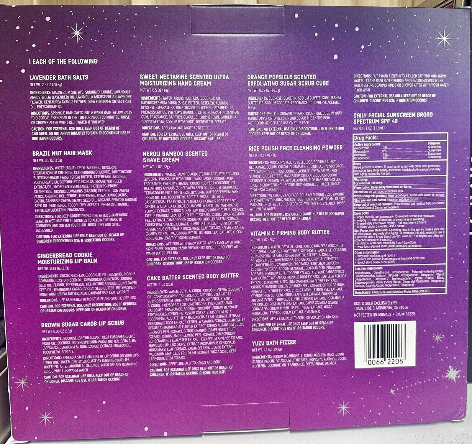 Trader Joe s 12 Days Of Beauty Advent Calendar Limited Edition 2023 NEW Trader Joe s 12 Days Of Beauty Advent Calendar Limited Edition 2023 NEW