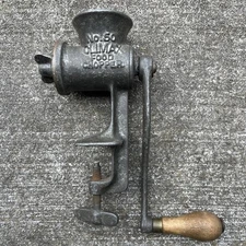 FOOD CHOPPER No-50 CLIMAX L.F&C NEW BRITAIN U.S.A PAT OCT 12 1897 HAND CRANK
