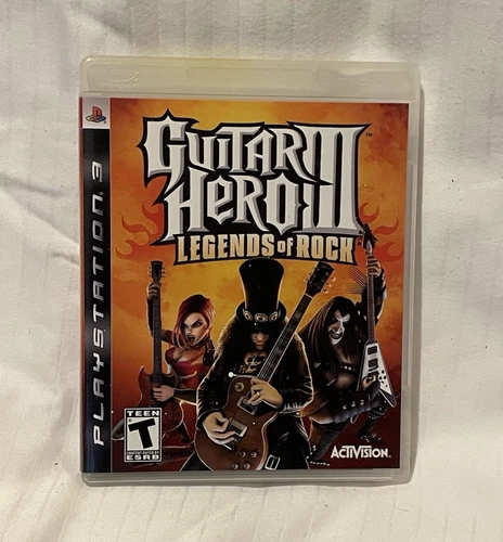 Activision Guitar Hero III Legends of Rock PS3 Complete w/ Manual Online T 2007