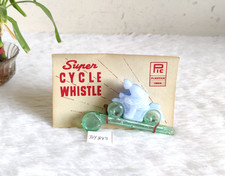Vintage Super Cycle Trillerpfeife Seltene Kunststoff Spielzeugpfeife TOY843