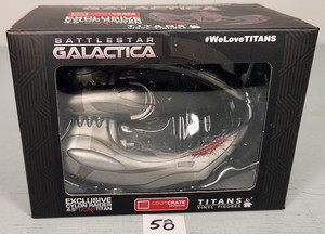 2016 Battlestar Galactica Cylon Raider 4.5" Scar Titans Vinyl Figure w/ stand 58