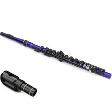 Nuvo Student Flute with Donut Head Joint - Black/Blue