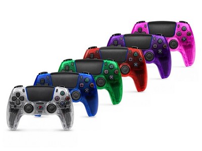 PS5 DualSense Custom Controller TMR Hall Effect Anti Drift Crystal transparent