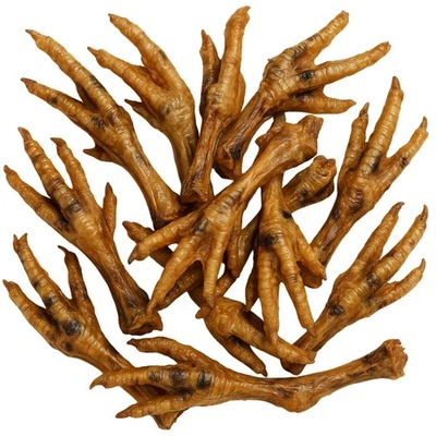 PAW ORIGINALS 100% Natural Air Dried Chicken Feet For Dogs & Puppy - High In Collagen & Protei