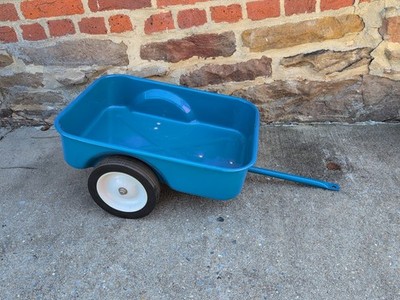 Ertl Ford New Holland Blue Pedal tractor Trailer Cart Wagon #3