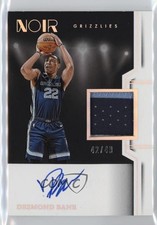 2024-25 Panini Noir Prime Black and White 42/49 Desmond Bane #PBW-DBN Auto 14mf