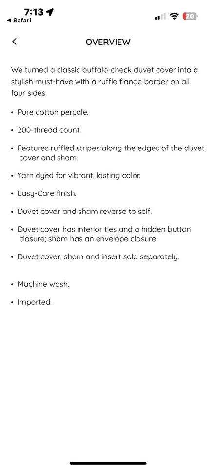 Funda nórdica reversible a cuadros/rayas TWIN Pottery Barn Kids - Usada en excelente estado Foto 3 de 4