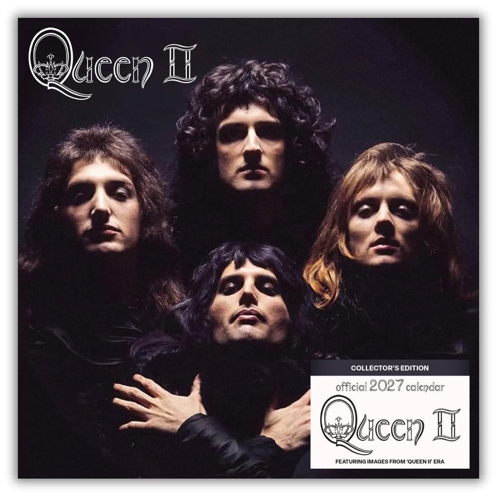 Rackhams Queen Record Collector's Edition Calendar 2027, Wall Calendars, Month To View, Entertainment, Gift - Image 2