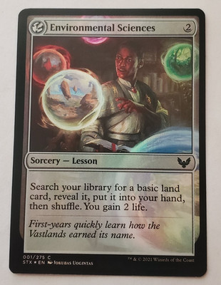 1x Environmental Science FOIL Strixhaven MTG Magic the Gathering NM