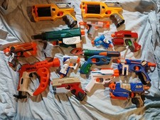 Large Lot of 14 Small Nerf Dart Guns
