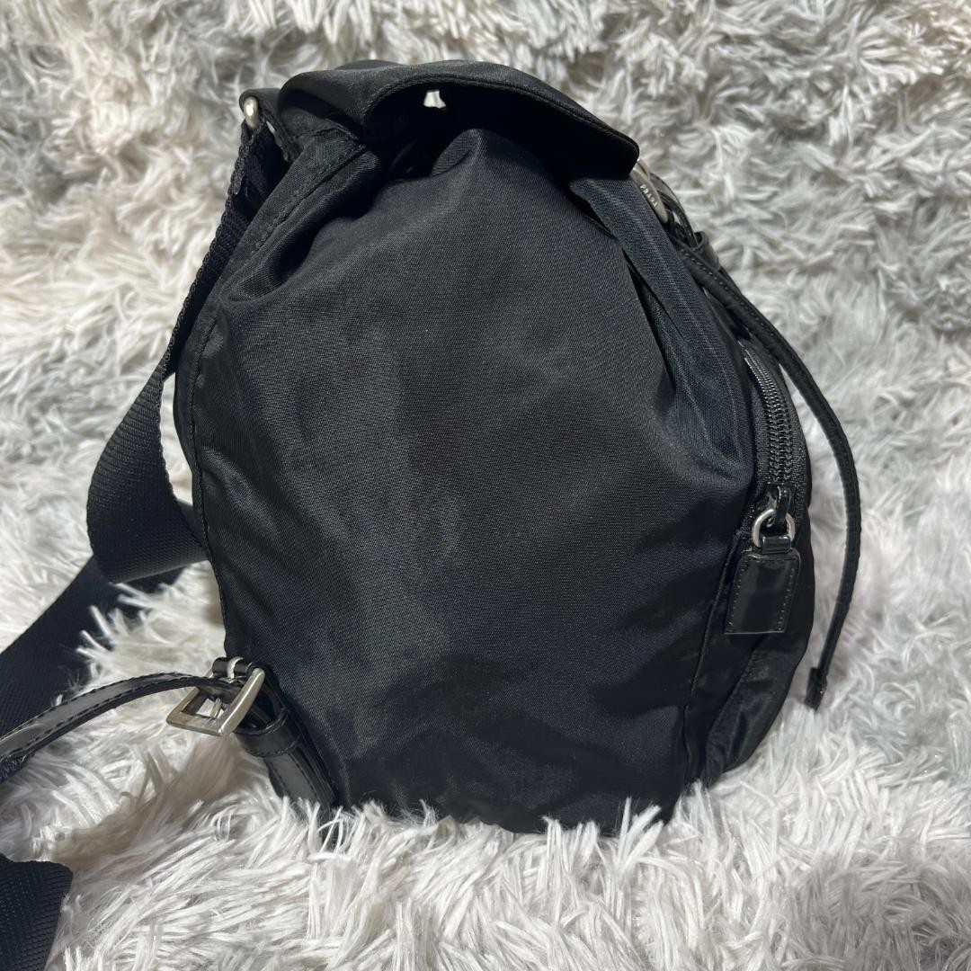 PRADA Backpack Nylon Triangle Logo from japan thumbnail 4