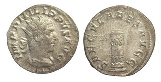 Philippus I. Arabs (244 249 n. Chr.). Antoninian (Silber). 248 n. Chr. Rom