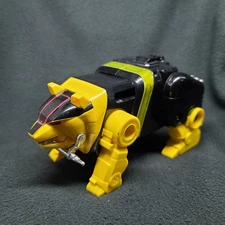Mighty Morphin Power Rangers Yellow Bear Ninjazord W/ Chrome Mouthpiece