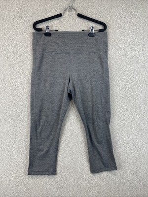 Athleta Ultimate Stashed Pocket Capri Leggings Women's L Cropped Activewear