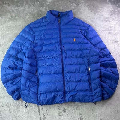 Polo Ralph Lauren Packable Down Puffer Jacket Men s XXL Blue Water Repellent