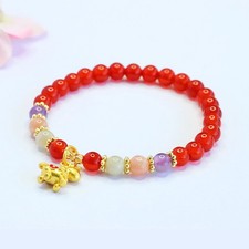 Chinese New Year Bracelet Gift Zodiac Horse Year 2026 Lucky Hand Jewelry Red