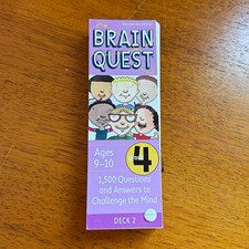 Brain Quest Grade 4 Deck 2 Revised 4th Edition Ages 9-10 Question Cards
