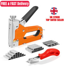 Heavy Duty Staple Gun 3 in 1 Upholstery Staple Nail Steel Gun with 3000 Staples 0.0026 per staple