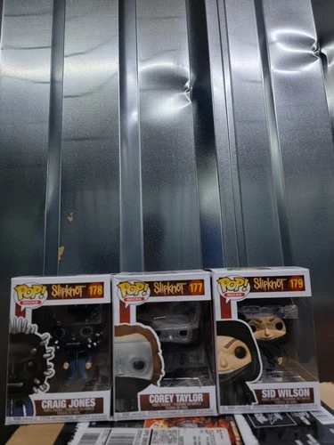 Funko Pop! Vinyl Slipknot Rocks Craig Jones #178 Corey Taylor #177 Sid Wilson #…