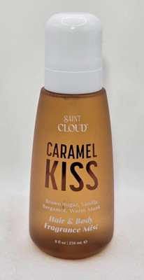 SAINT CLOUD Caramel Kiss SHIMMER Hair & Body Fragrance Mist - 8 Oz. NEW!