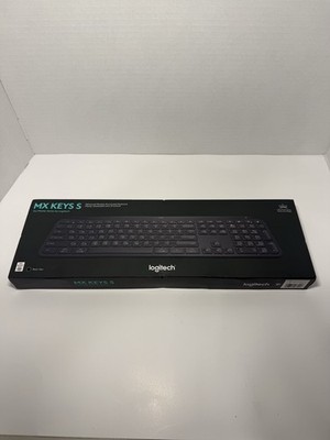 Logitech MX Keys S Full-Size Bluetooth Wireless Keyboard - Black 920-011406