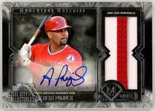 Albert Pujols 2017 Topps Museum Momentous Material Jumbo Patch Auto Card 13/15