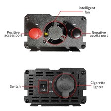 Solar Power Inverter 850-950W 12V to 110V LCD Display - Modified Sine Wave