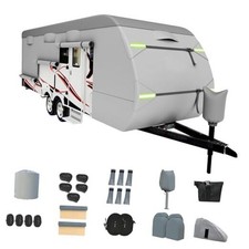Travel Trailer RV Cover, Upgraded 8 Layers Top Travel Trailer Cover 30 - 33FT